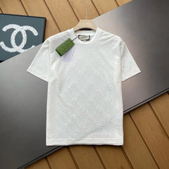 2024 new dark pattern three-dimensional jacquard T-shirt