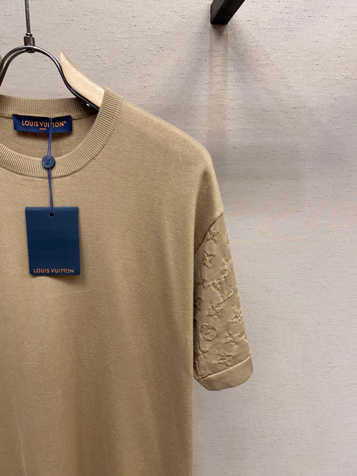 24ss sleeve jacquard T-shirt