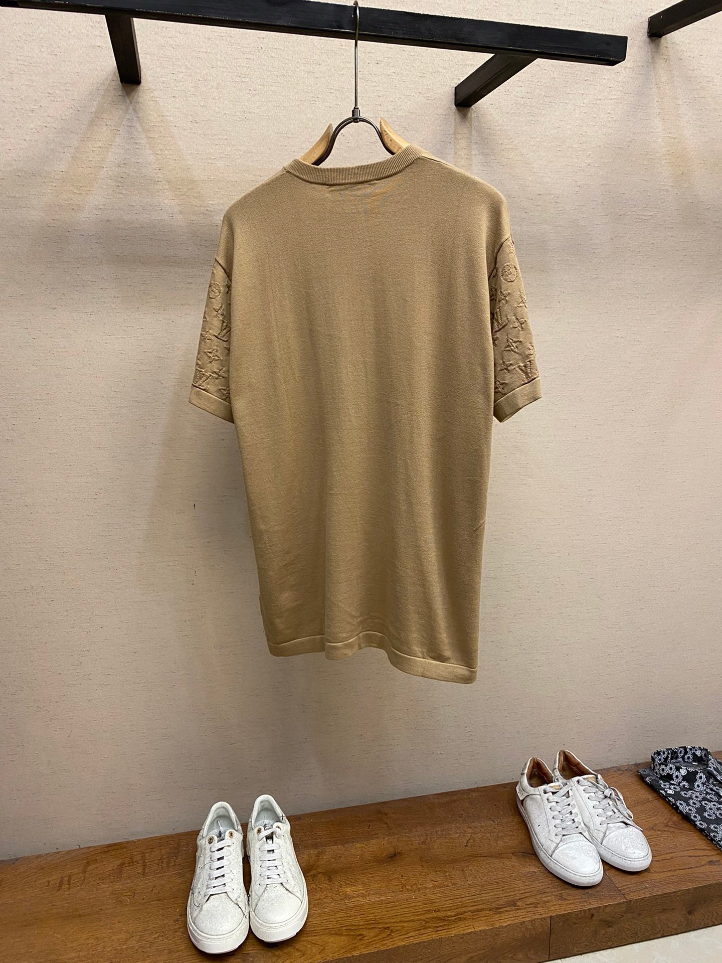 24ss sleeve jacquard T-shirt