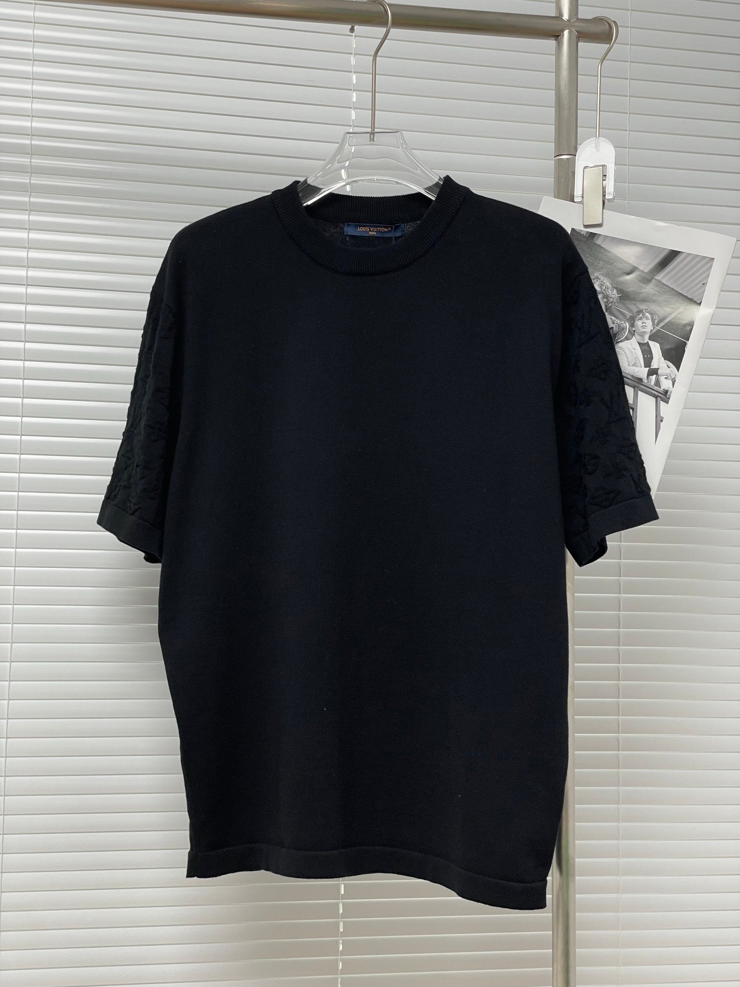 24ss sleeve jacquard T-shirt