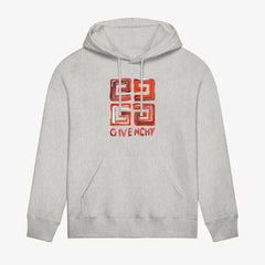 4G Red printed hoodie