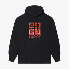 4G Red printed hoodie