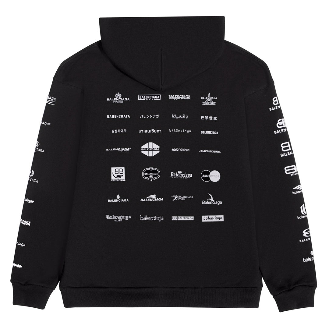 all over print logo hoodie