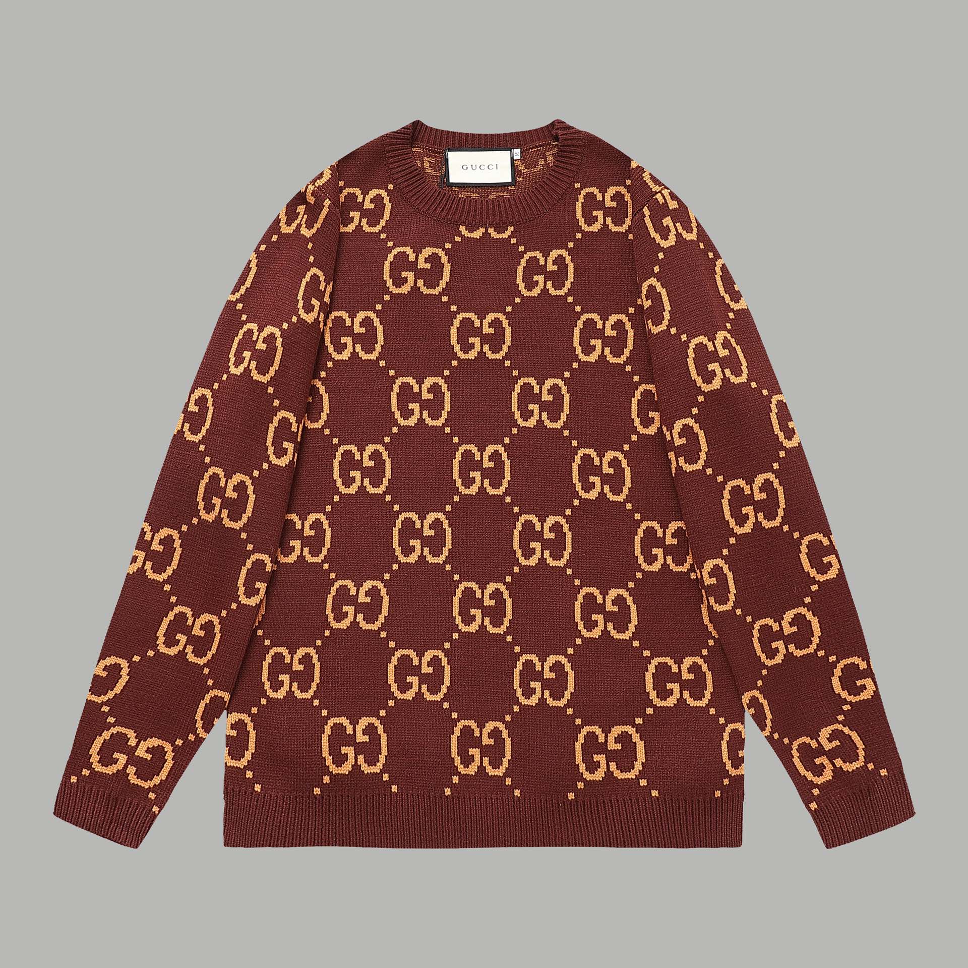 all over print jacquard sweater