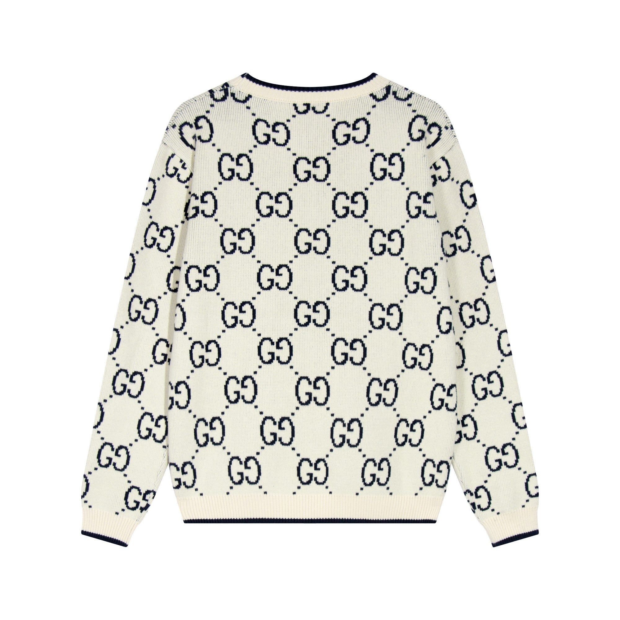 all over print jacquard sweater