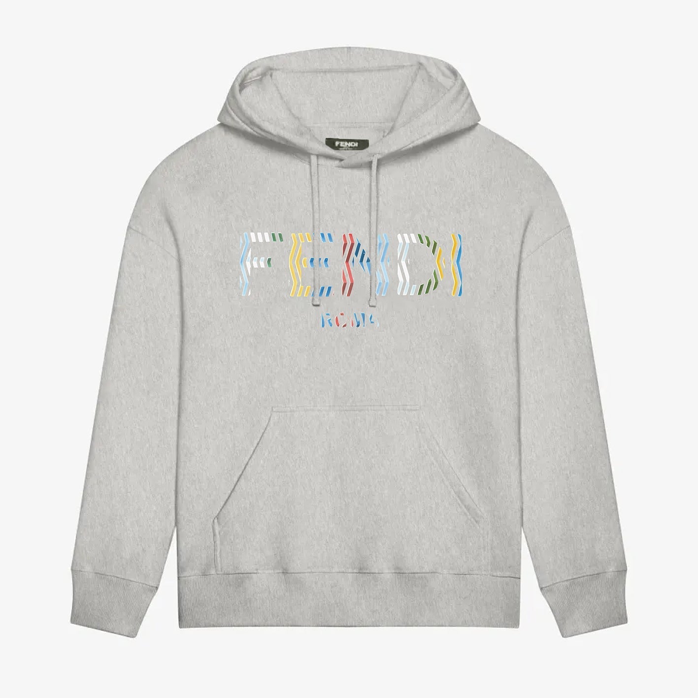 Colorful logo printed hoodie