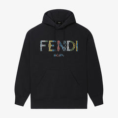 Colorful logo printed hoodie