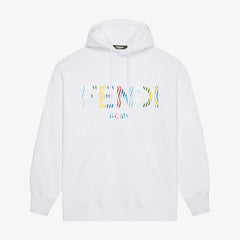 Colorful logo printed hoodie