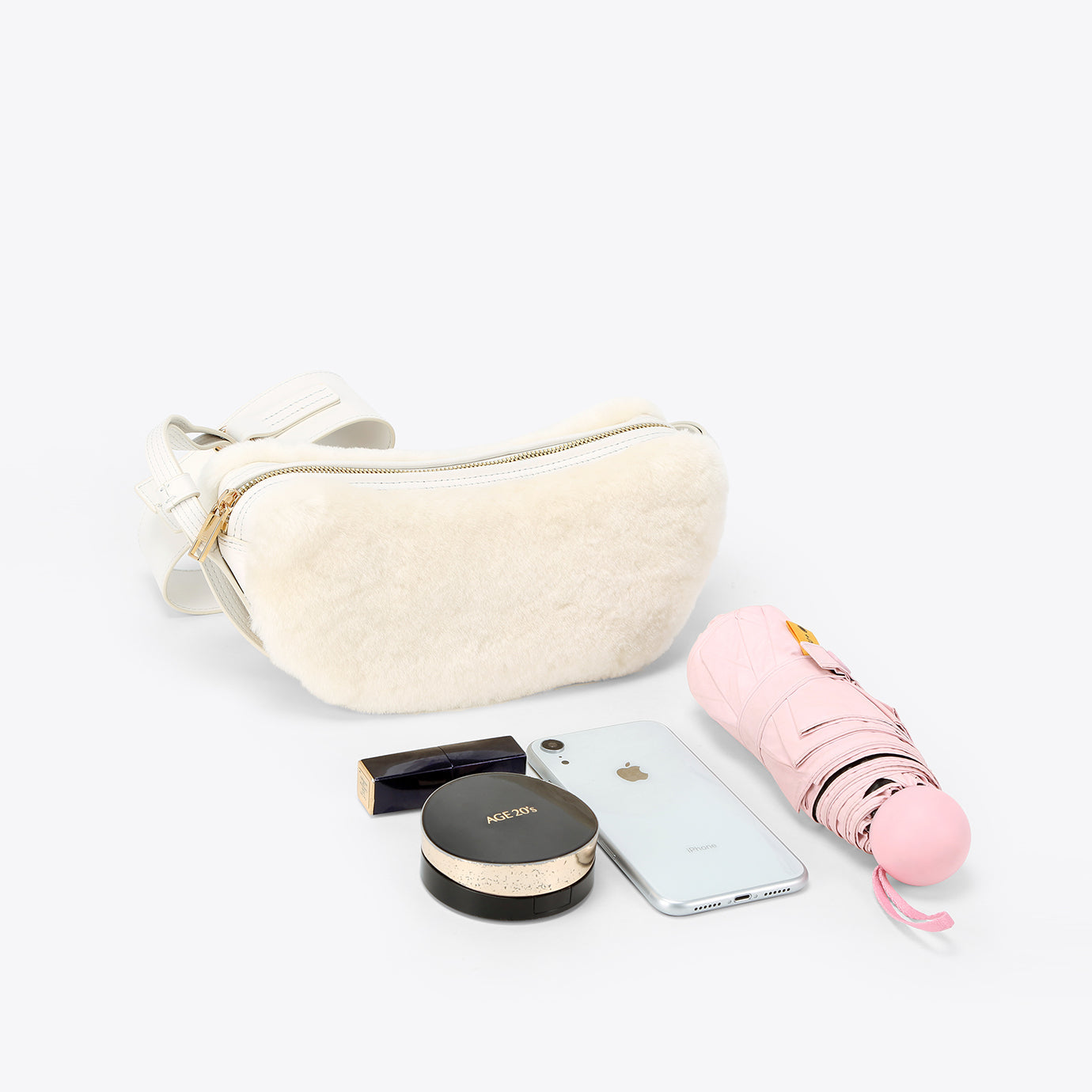 ACAJU CASHEW Petite Bag - Shearling Cream