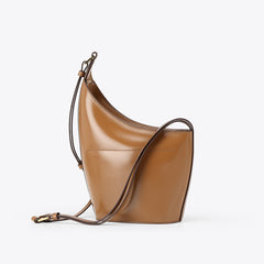 Curved Shoulder Bag - Caramel