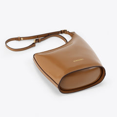 Curved Shoulder Bag - Caramel