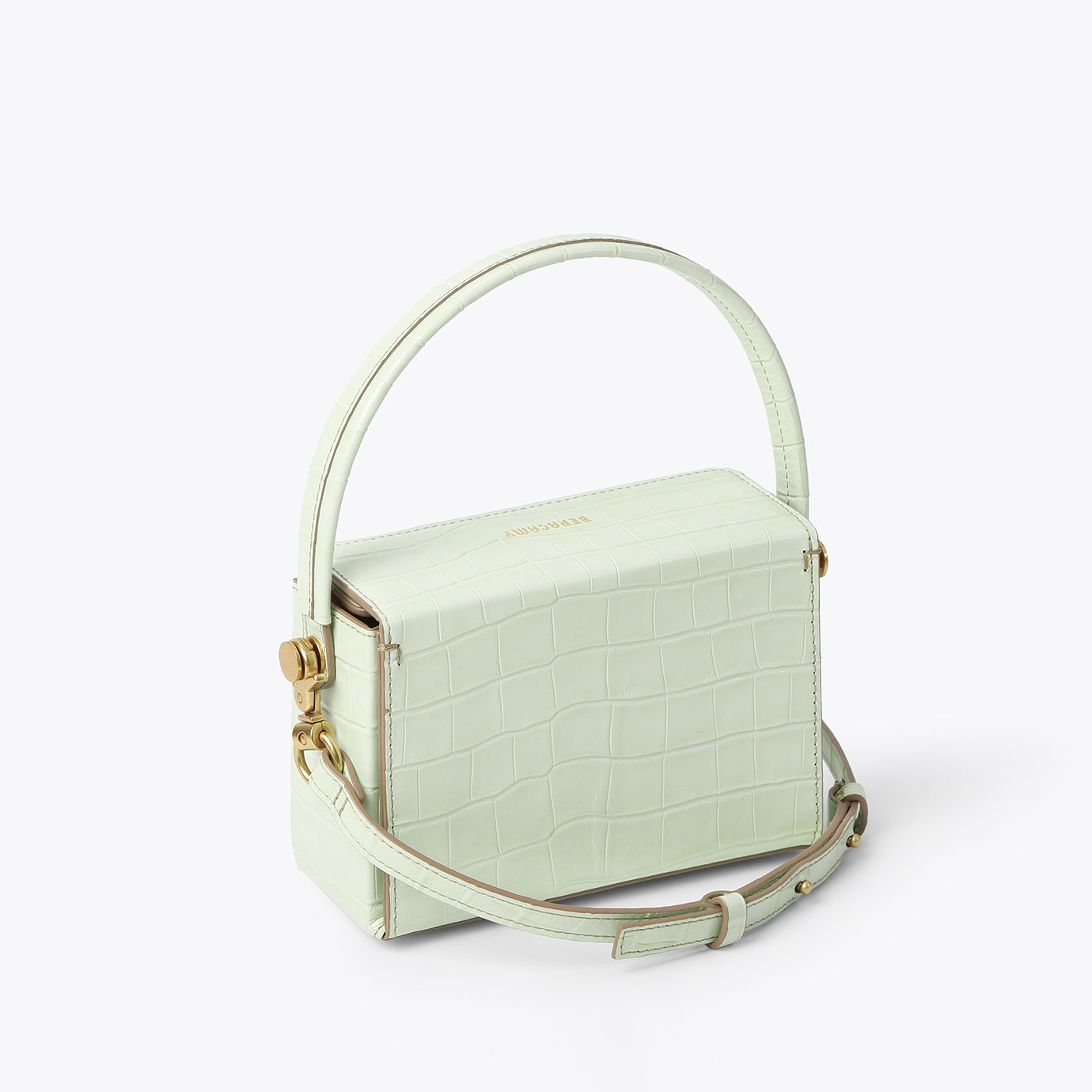 DEVON Shoulder Bag - Embossed Eucalyptus