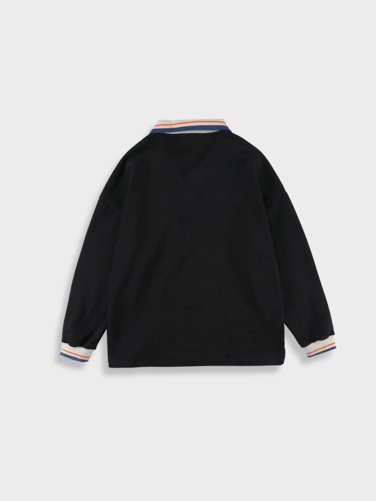 American Vintage Retro Longsleeve Polo