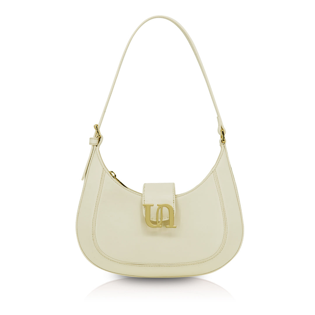 Crescent Shoulder Bag - Greenland White