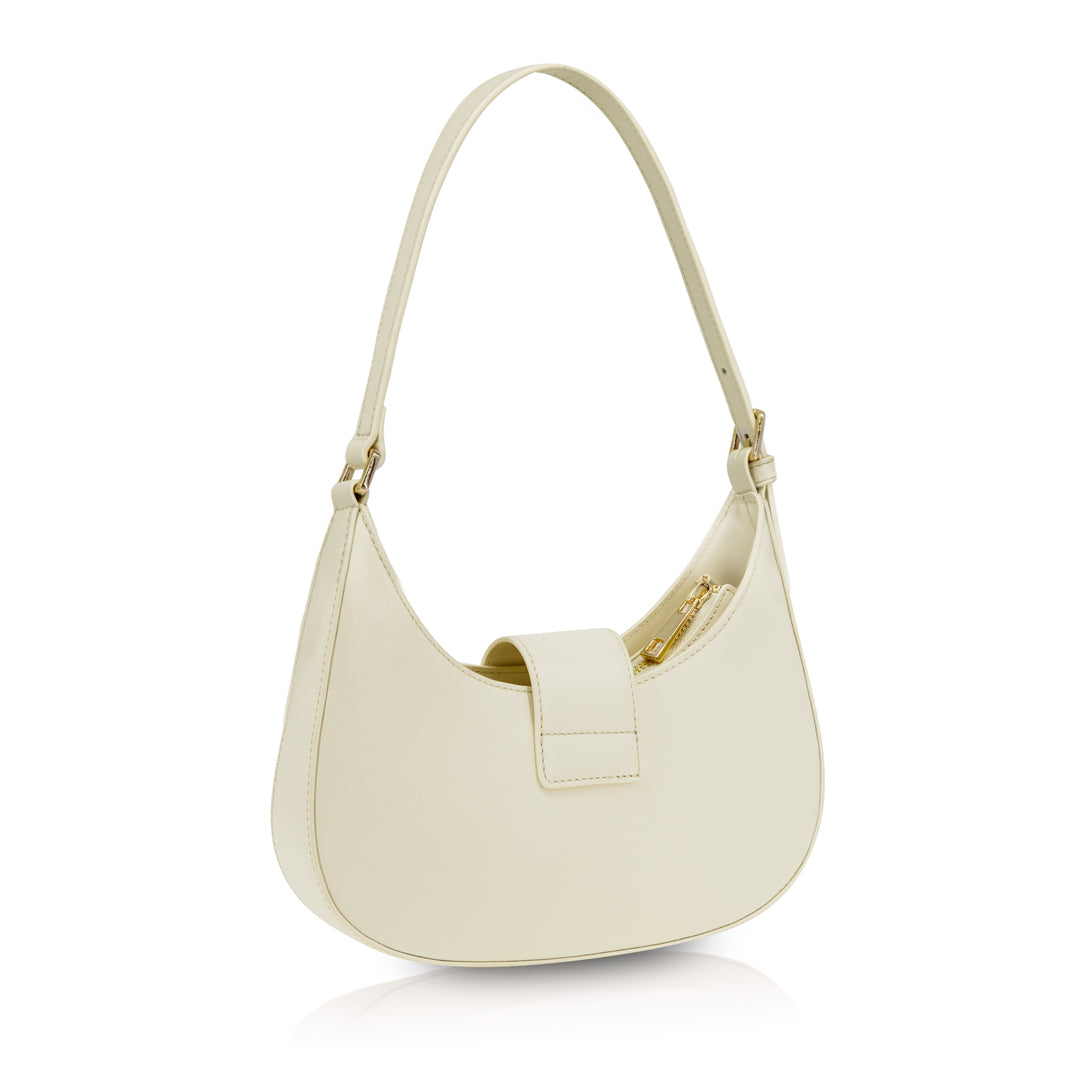 Crescent Shoulder Bag - Greenland White