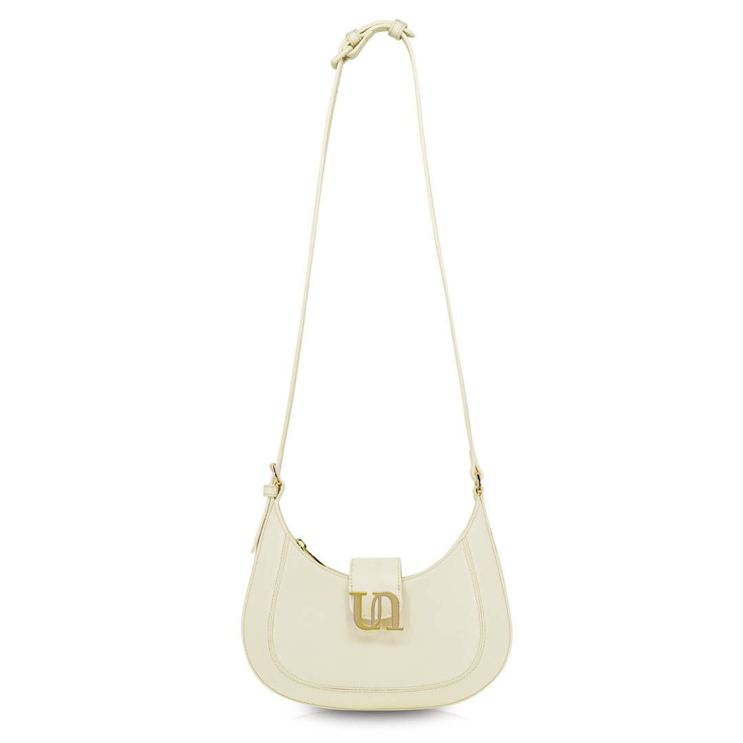 Crescent Shoulder Bag - Greenland White