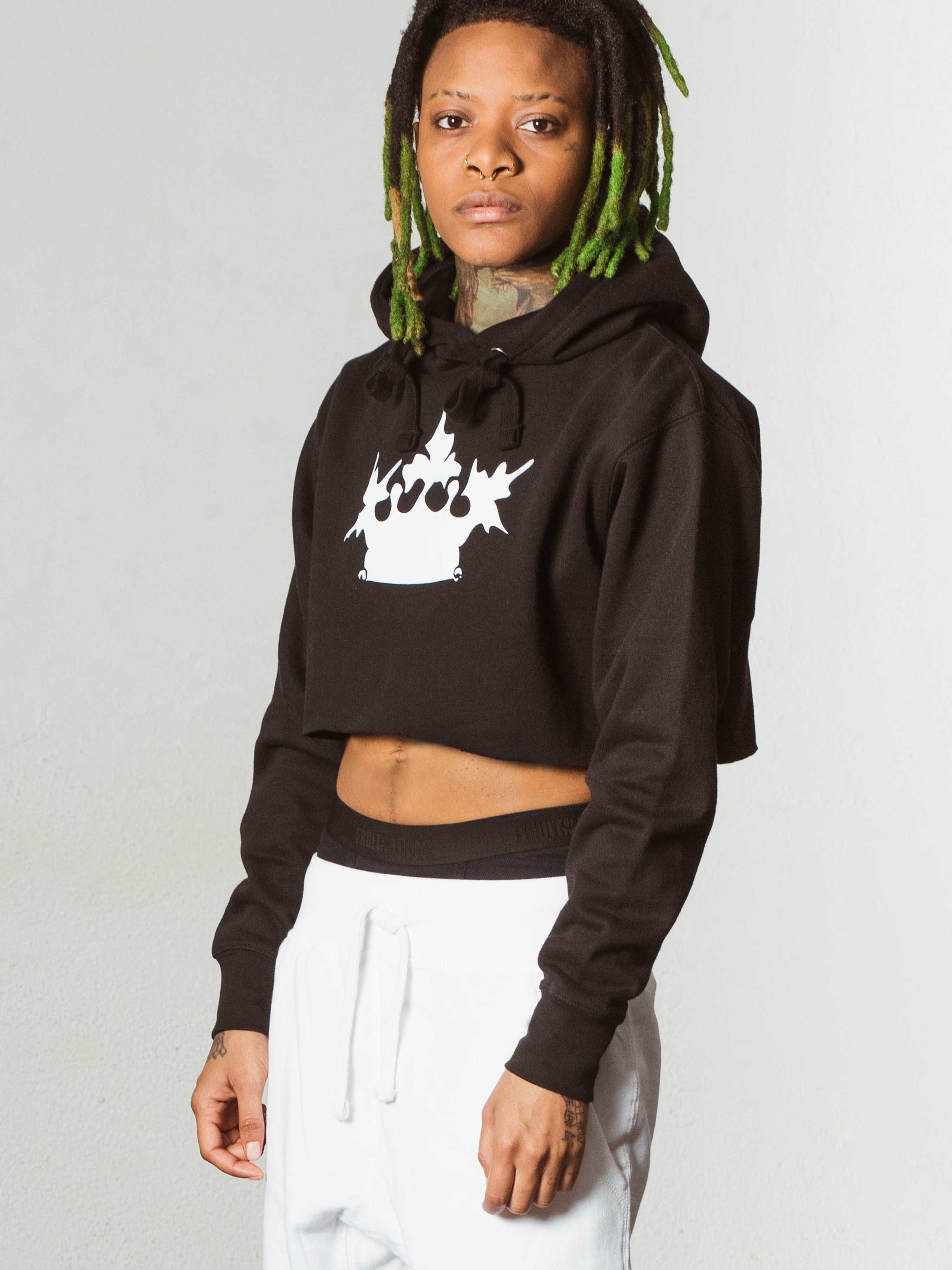 CLASSIC CROWN HOODIE-CROP