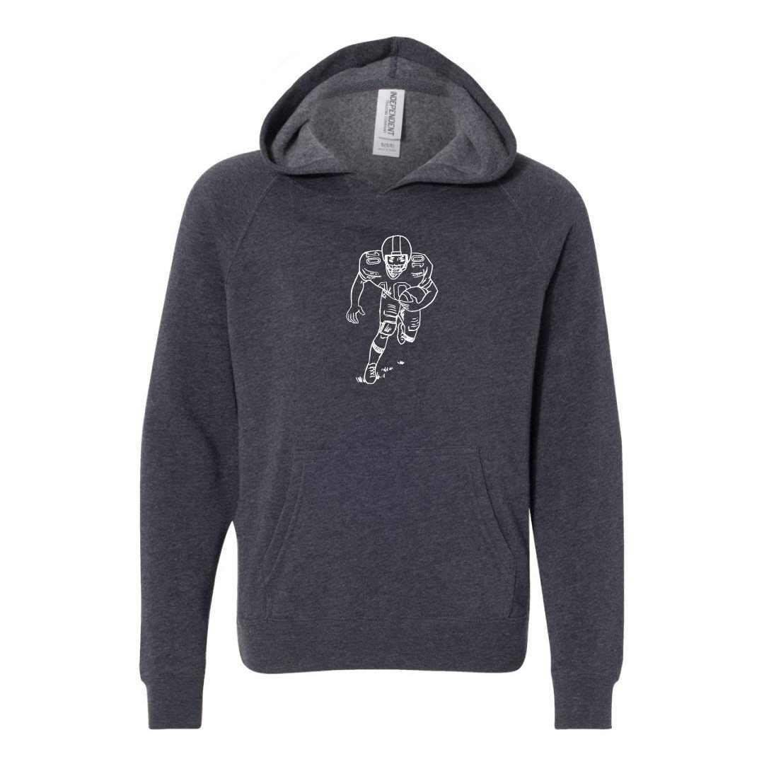 Football Player Hooded Sweatshirt